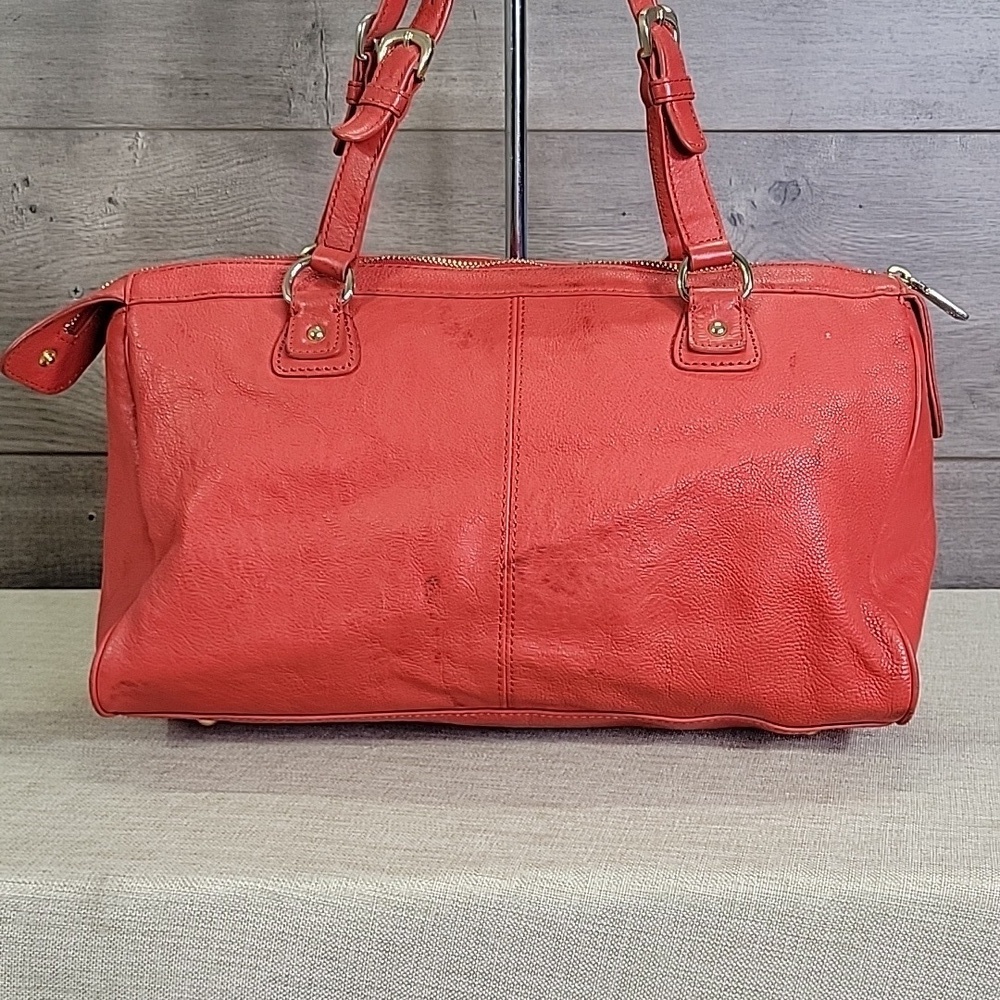 DKNY Red/Orange Leather Handbag - Picture 5 of 16